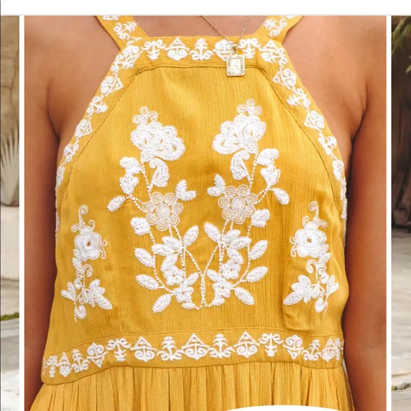 VICI CLUB TROPICANA EMBROIDERED MAXI DRESS - Picture 4 of 7